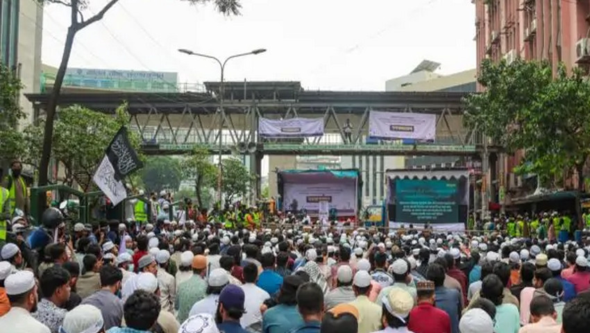 শাপলা চত্বরে ইন্তিফাদা বাংলাদেশের গণসমাবেশ অনুষ্ঠিত