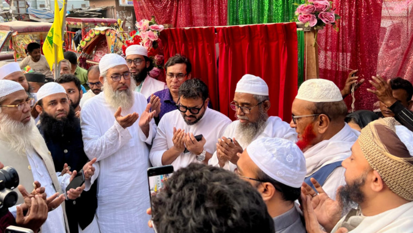 উত্তরায় হাফেজ্জী হুজুরের নামে সড়ক উদ্বোধন 